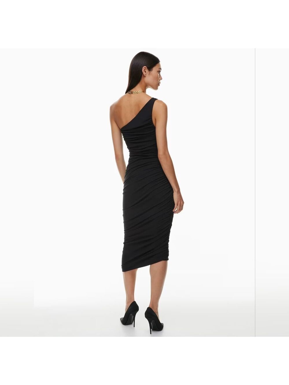 Ten By Babaton Body-Hugging One-Shoulder Vertigo Midi Dress ress - Picture 6 of 12